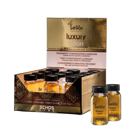 ECHOSLINE SELIAR LUXURY LOCION ЛУКСОЗНИ  АМПУЛИ  С АРГАН И КОЛАГЕН 12мл/12бр