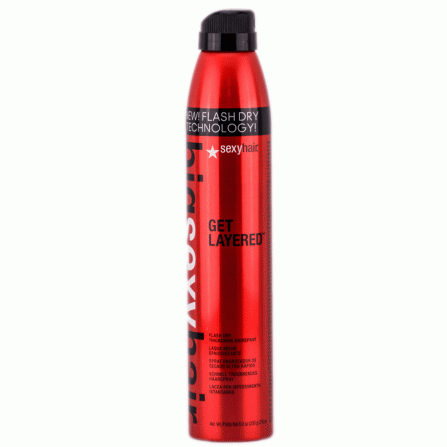 Big Sexy Hair Get Layered Flash Dry Thickening Hairspray Лак за екстремно уплътняване на тънка коса 275ml