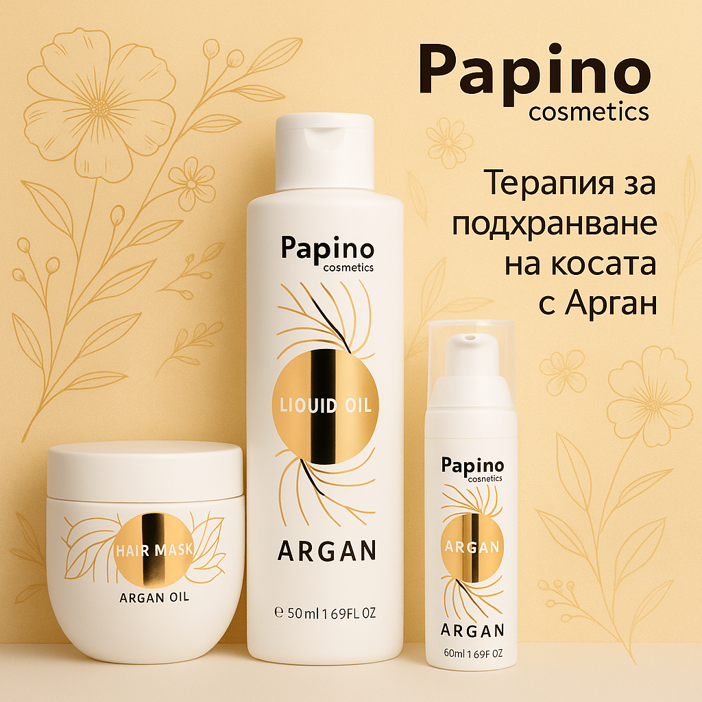 Papino Argan Liquid Oil Течни кристали с арганово масло 100ml