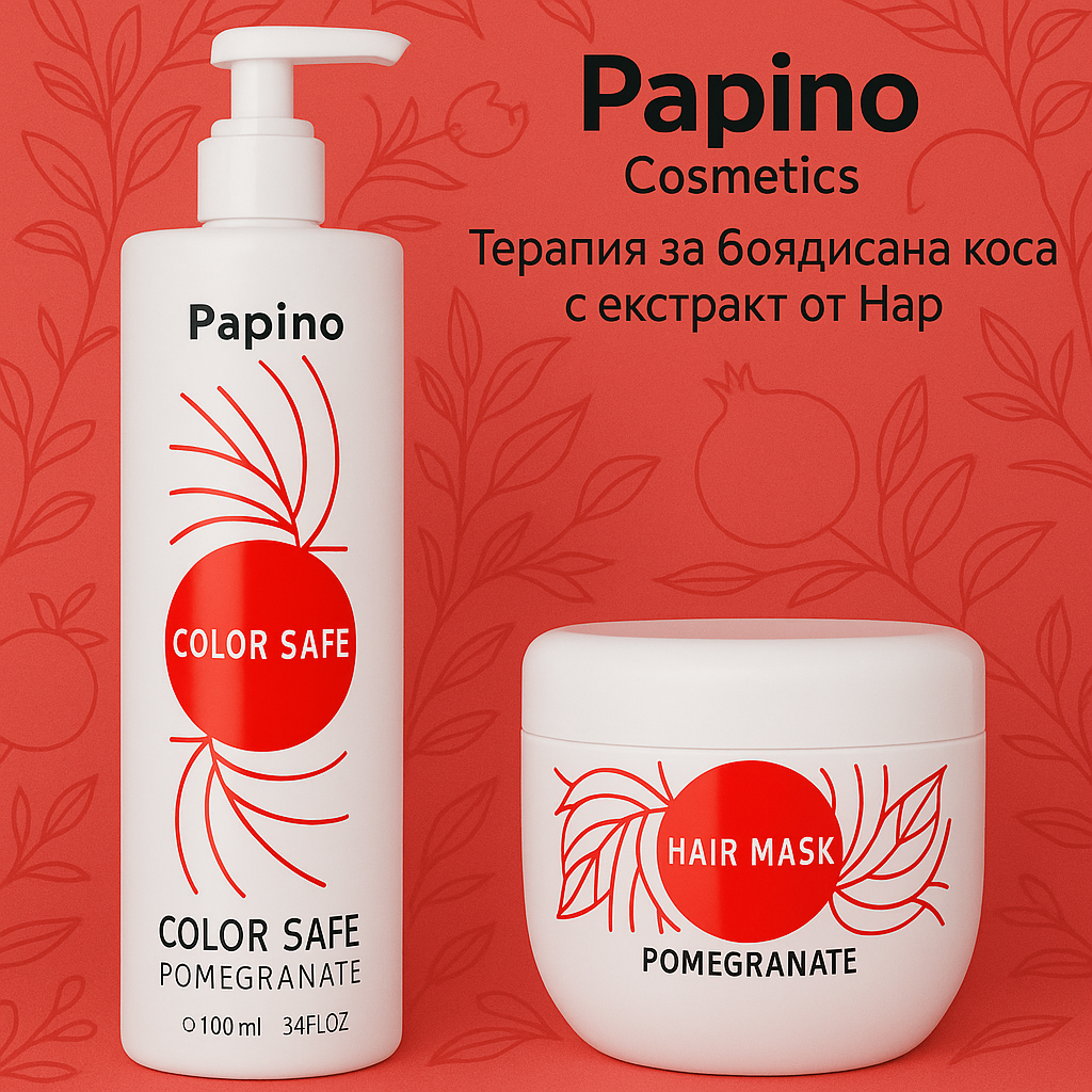 PAPINO COSMETICS COLOR SHAMPOO ШАМПОАН ЗА БОЯДИСАНА КОСА С ЕКСТРАКТ ОТ ...